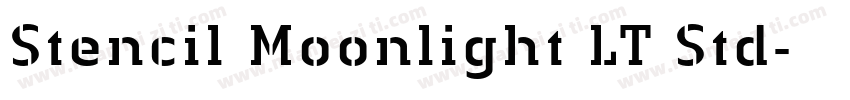 Stencil Moonlight LT Std字体转换